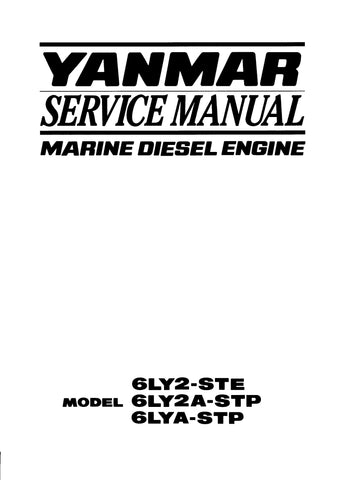 Yanmar Marine Diesel Engine 6LY2-STE, 6LY2A-STP, 6LYA-STP Service Repair Manual - PDF File