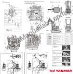 Yanmar YB221U, YB221UZ, B22 B22-1 Crawler Parts Catalogue Manual - PDF File Download