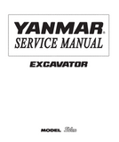 Yanmar SV05 Excavator Service Repair Manual - PDF File Download