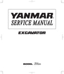 Yanmar SV100 Excavator Service Repair Manual - PDF File Download