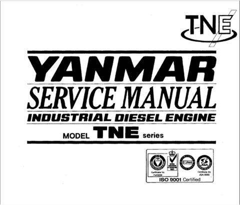 Yanmar TNE-Series Engines Service Repair Manual 915185 - PDF File