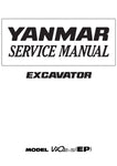 Yanmar ViO10-2 (EP) Excavator Service Repair Manual - PDF File Download