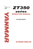 Yanmar ZT350 STERN-DRIVE Operation Manual 0AZTD-G00100 - PDF File