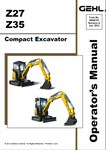 Z27 - Gehl Compact Excavator Parts Manual PDF Download