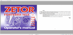Discover the essential ZETOR TRACTOR FORTERRA HSX Operator’s Manual, available in a convenient PDF format. This comprehensive guide covers models 100, 110, 120, 130,