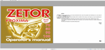With detailed instructions and specifications, this manual is designed to enhance your understanding of your tractor's features and capabilities. Whether you're a seasoned operator or new to the ZETOR brand,