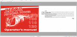Discover the essential ZETOR TRACTOR PROXIMA POWER Operator’s Manual, available in a convenient PDF format. This comprehensive guide covers models 90, 100, 110, and 120,