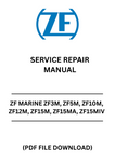 Unlock the full potential of your ZF Marine transmission systems with the comprehensive ZF Marine Service Repair Manual. This PDF file covers a wide range of models, including ZF3M, ZF5M, ZF10M, ZF12M, ZF15M, ZF15MA, ZF15MIV, ZF25M, ZF25MA, and ZF30M, providing you with essential information for effective maintenance and repair.