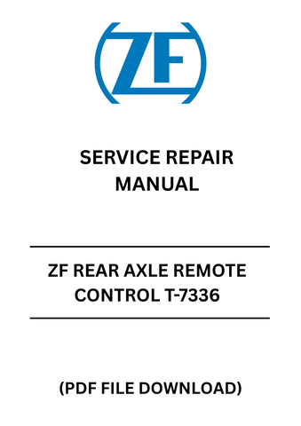 Unlock the full potential of your ZF rear axle with the T-7336 Service Repair Manual. This comprehensive PDF file is designed for both professionals and DIY enthusiasts, providing detailed instructions and diagrams to ensure accurate repairs and maintenance.