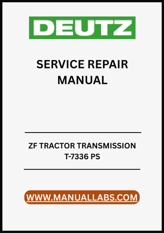 Unlock the full potential of your ZF Tractor with the comprehensive Transmission Powershuttle T-7100 KT Service Repair Manual in PDF format.