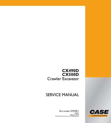 Investing in the CASE CX490D and CX500D Service Manual means investing in the longevity and reliability of your equipment. Don't leave your excavator's performance to chance—equip yourself with the knowledge to keep it running smoothly and efficiently. Order your copy today and take the first step towards optimal machine care!