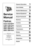 JCB 3170, 3190, 3200, 3220, 3230 (PLUS) FASTRAC SERVICE MANUAL - 9803/8030