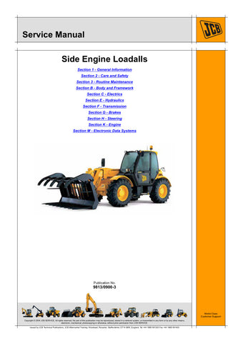 JCB LOADALL MACHINES 5A, 5T (531-70, 535-95, 536-60, 541-70, 533-105, 536-70, 526-56, 550-80, 531-T70, 541-T70, 536-T60, 535-T95, 536-T70, 550-T80) SERVICE MANUAL - 9813/0900-3