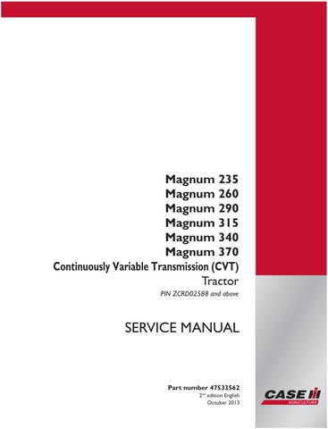 Invest in the CASE Magnum Service Manual today and take control of your tractor's upkeep. With this manual at your side, you can save time and money on repairs while ensuring your equipment runs smoothly for years to come. Don't miss out on the opportunity to keep your tractor in peak condition!

