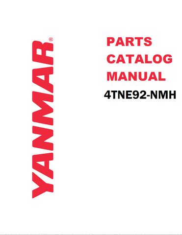 Yanmar 4TNE92-NMH Engine Parts Manual 