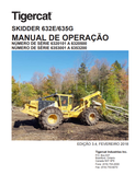 Tigercat 632E, 635G Skidder Operator's/User Manual (6320500, 6353200) - PDF File Download 