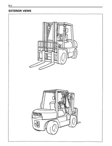 Toyota 6FGU33-45, 6FDU33-45, 6FGAU50, 6FDAU50 Forklift Service Repair Manual - PDF File Download