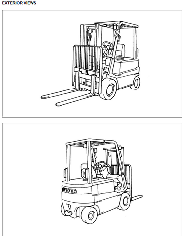 Toyota 5FB10-30 Forklift Service Repair Manual - PDF File Download
