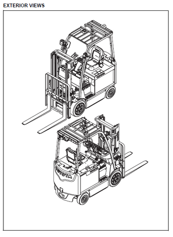 Toyota 8FBC(H)U Forklift Service Repair Manual - PDF File Download