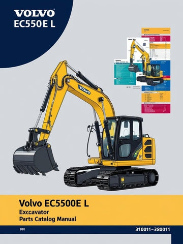 VOLVO EC550E L EXCAVATOR PARTS CATALOG MANUAL SN 310011-380011 - PDF FILE