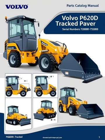 VOLVO P6820D TRACKED PAVER PARTS CATALOG MANUAL SN 720000-725000 - PDF FILE