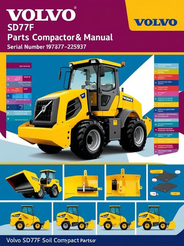 VOLVO SD77F SOIL COMPACTOR PARTS CATALOG MANUAL SN 197637-225937 - PDF FILE