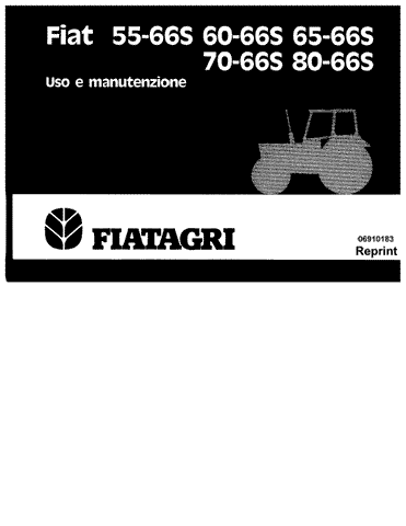 6036428500 Fiat 55-66S,60-66S,65-66S - New Holland Operator's Manual 06910183 Download PDF - Manual labs
