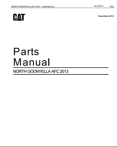 Download PDF For Caterpillar BI014258 Bucyrus Armored Face Conveyor PARTS CATALOG MANUAL - AFC (2013),https://www.manuallabs.com/products/cat-caterpillar-bucyrus-armored-face-conveyor-bi014258-parts-catalog-manual-afc-pdf-file-2013