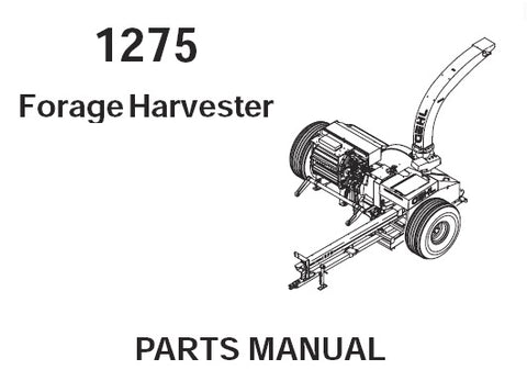 1275 - Gehl Forage Harvester Parts Manual - Manual labs