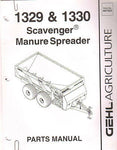 1329 & 1330 - Gehl Scavenger Spreaders Parts Manual - Manual labs