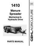 1410 - Gehl Manure Spreader Mechanical & Hydraulic Drive Parts Manual - Manual labs