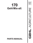 170 - Gehl Mix-All Parts Catalog Manual - Manual labs