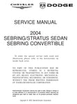 2004 Chrysler JR Sebring / Stratus Sedan and Convertible Workshop Service Repair Manual - Manual labs