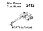 2412 - Gehl Disc Mower Conditioner Parts Catalog Manual 908152, 908140