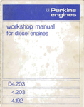 4.192, 4.203 and D4.203 - Perkins Diesel Engines Service Repair Manual - PDF File