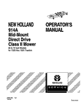 1320, 1925, 914A - New Holland Operator's Manual 42091420 Download PDF - Manual labs