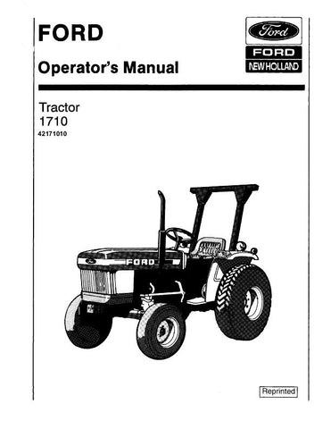 1710 Tractor SE4068-B - New Holland Operator's Manual 42171010 Download PDF - Manual labs