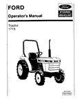 1715 Ford Tractor - New Holland Operator's Manual 42171510 Download PDF - Manual labs