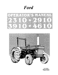 2310, 2910, 3910, 4610, SE4057 Ford - New Holland Operator's Manual 42231030 Download PDF - Manual labs