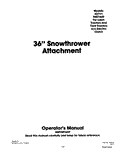 36 Inch Snow Thrower lawn and yard Tractors without Electric Clutch - New Holland operator's Manual 42643612 Download PDF - Manual labs
