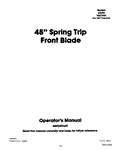 48 Inch Spring Trip Front Blade Attachment. #9607453 for LGT Tractors - New Holland Operator's Manual 42644812 Download PDF - Manual labs