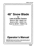 48 Inch Snow Blade For Lawn & Garden Trac.OM 9861907 - New Holland Operator's Manual 42680081 Download PDF - Manual labs