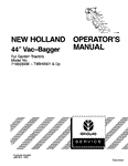 44 Inch Vac-bagger For Garden Tractors - New Holland Operator's Manual 42871810 Download PDF - Manual labs