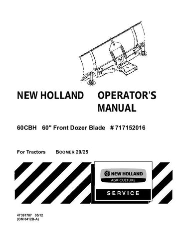 60CBH - New Holland Operator's Manual 47391787 Download PDF - Manual labs