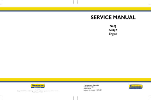 New Holland Boomer™ 40, Boomer™ 50 Tractor Engine Service Repair Manual 47409622 - Manual labs