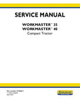 New Holland Workmaster ™ 35, Workmaster™ 40 Tractor Service Repair Manual 47446617 - Manual labs