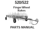 520 / 522 - Gehl Finger Wheel Rakes Parts Catalog Manual - Manual labs