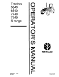 5640, 6640, 7740, 7840 S Range Tractor SE4897 - New Holland Operator's Manual 42564031 Download PDF - Manual labs
