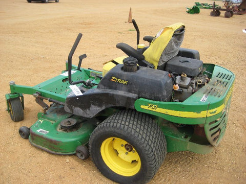 Download PDF For John Deere 737, 757 Mid Mount Mower Z-Trak (SN.010001) Operator's Manual OMTCU15103