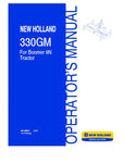 330GM For Boomer 8N Tractor-Finish Mower - New Holland Operator's Manual 84198891 Download PDF - Manual labs